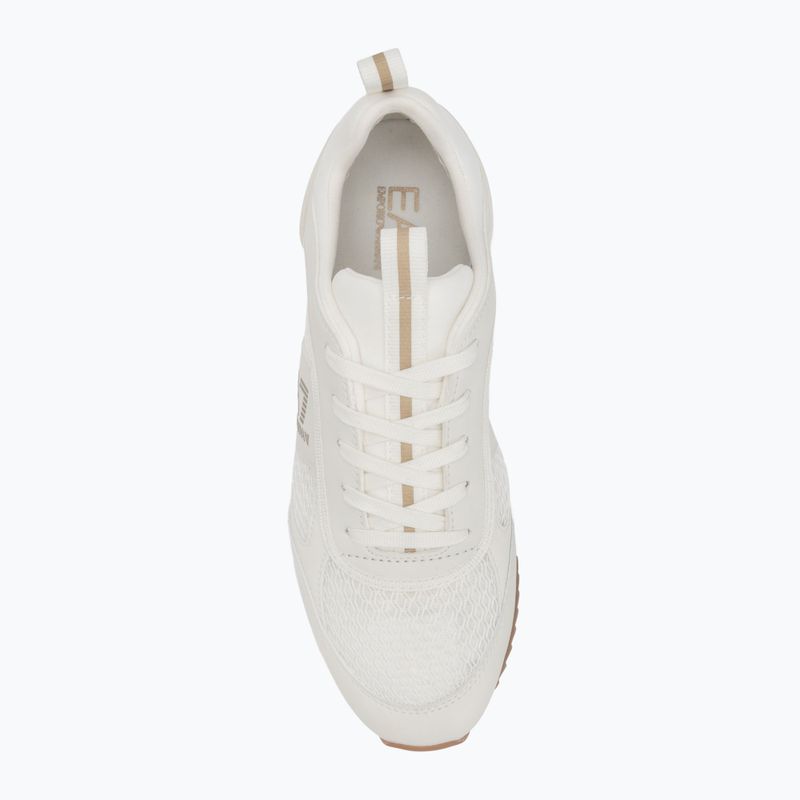 Topánky EA7 Emporio Armani Black & White Laces triple off wht/gold 5