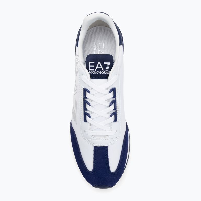 Topánky EA7 Emporio Armani Black & White Vintage white/medieval blu 5