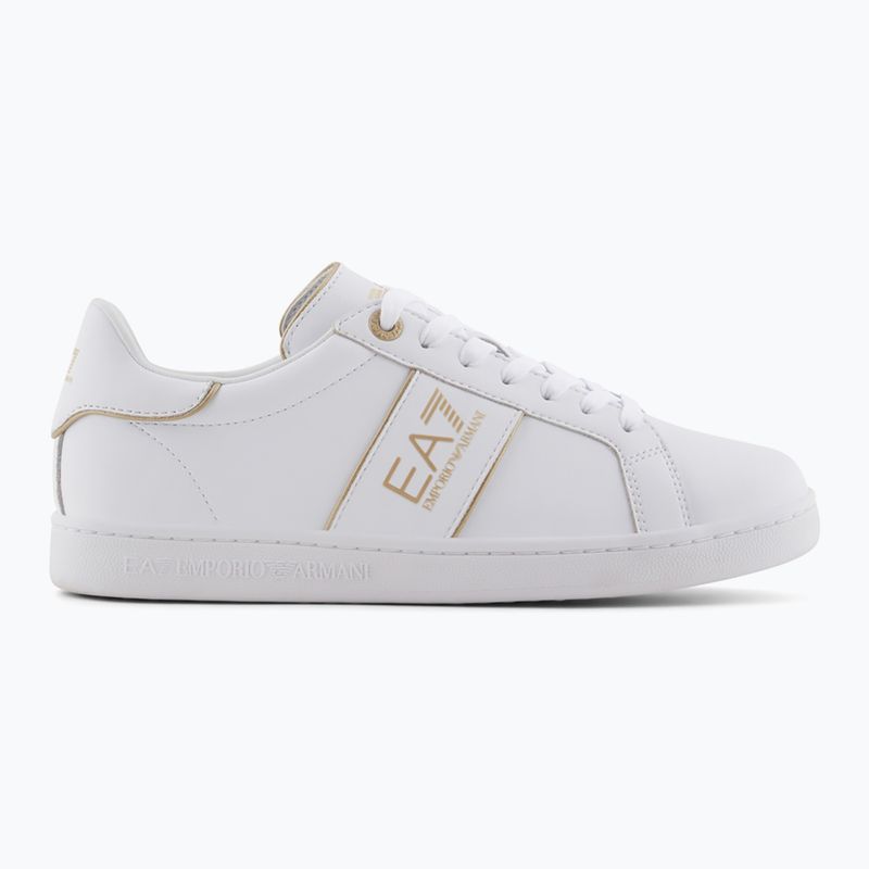 Topánky EA7 Emporio Armani Classic Logo full wht/gold detail