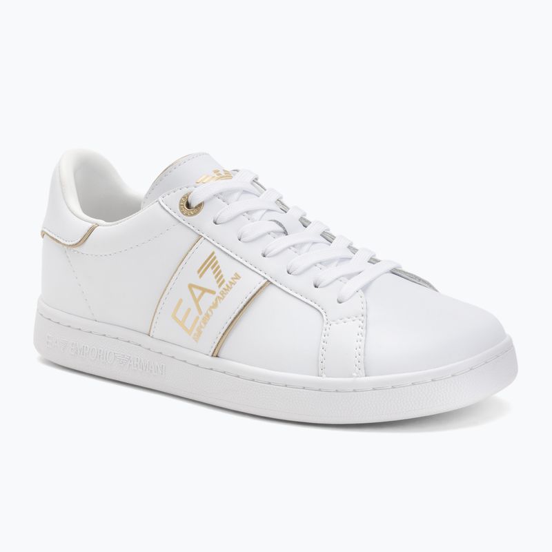 Topánky EA7 Emporio Armani Classic Logo full wht/gold detail