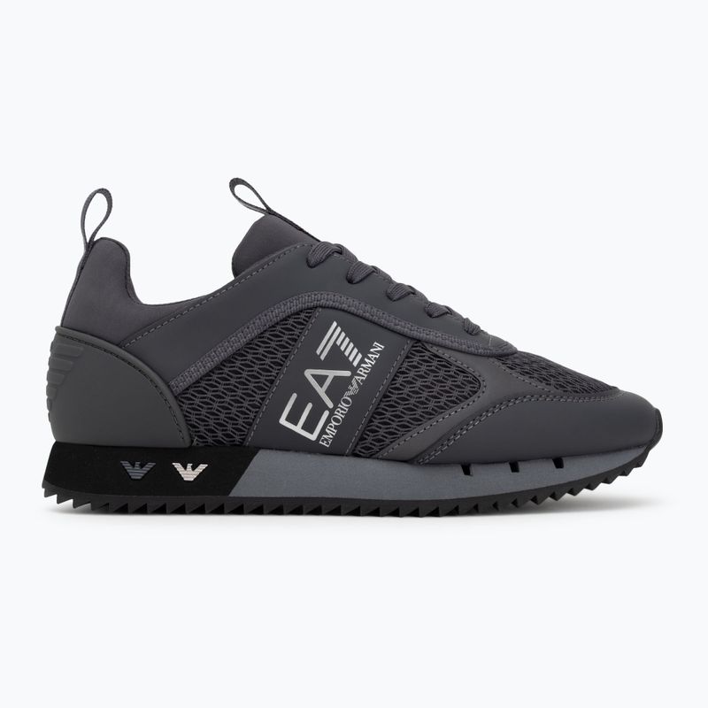 Topánky EA7 Emporio Armani Black & White Laces asphalt grey/silv.g7 2
