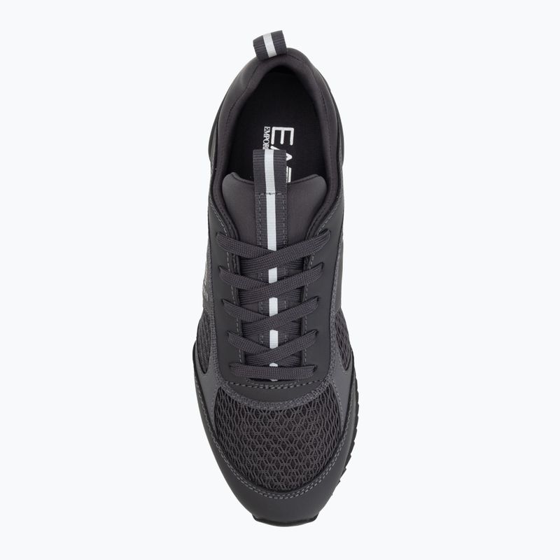 Topánky EA7 Emporio Armani Black & White Laces asphalt grey/silv.g7 5