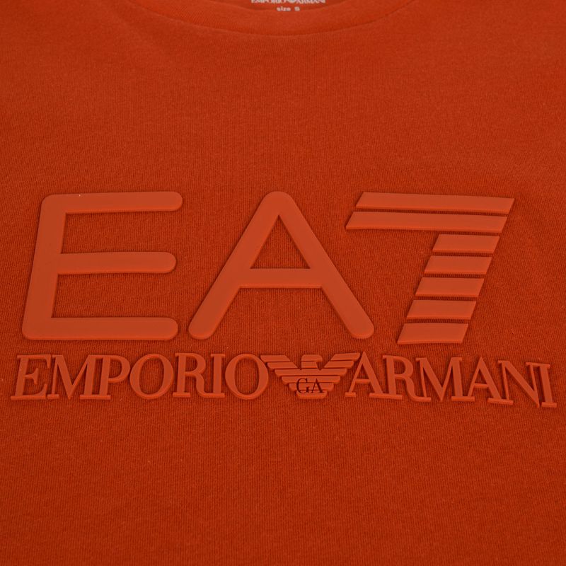 Pánske tričko EA7 Emporio Armani Visibility Cotton Crew rooibos tea 3