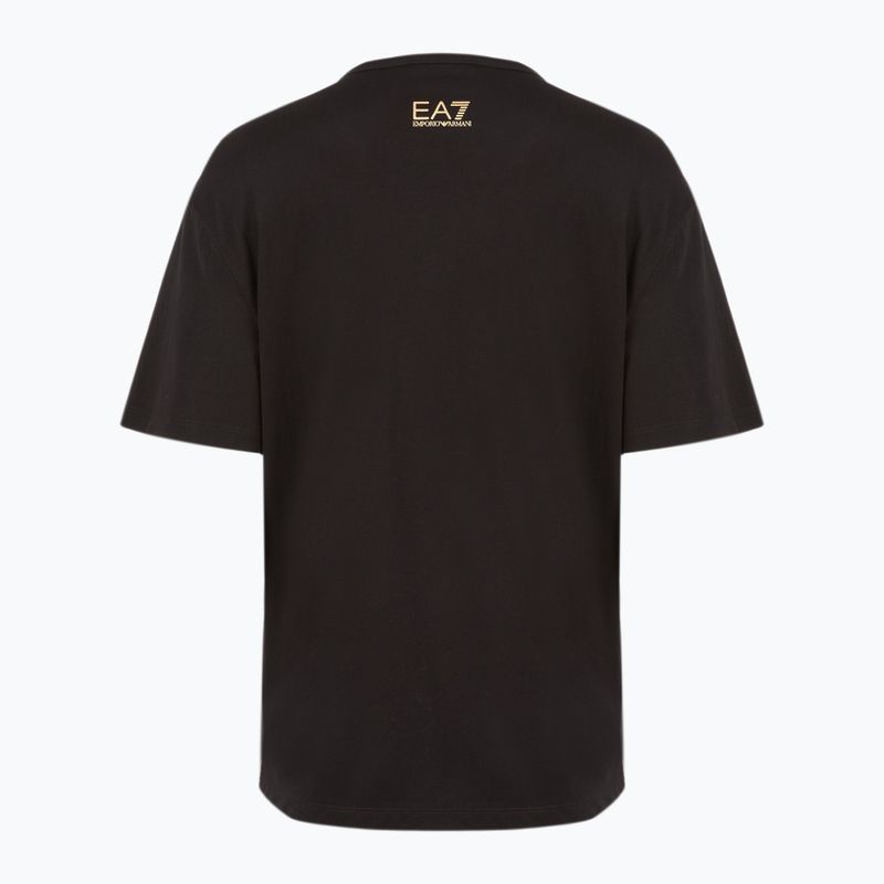 Dámske tričko EA7 Emporio Armani Train Visibility black/gold 2