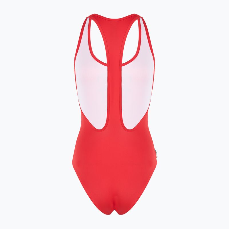 Dámske jednodielne plavky EA7 Emporio Armani Maxi Logo One Piece racing red 2