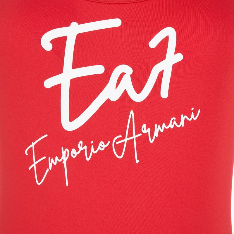Dámske jednodielne plavky EA7 Emporio Armani Maxi Logo One Piece racing red 3
