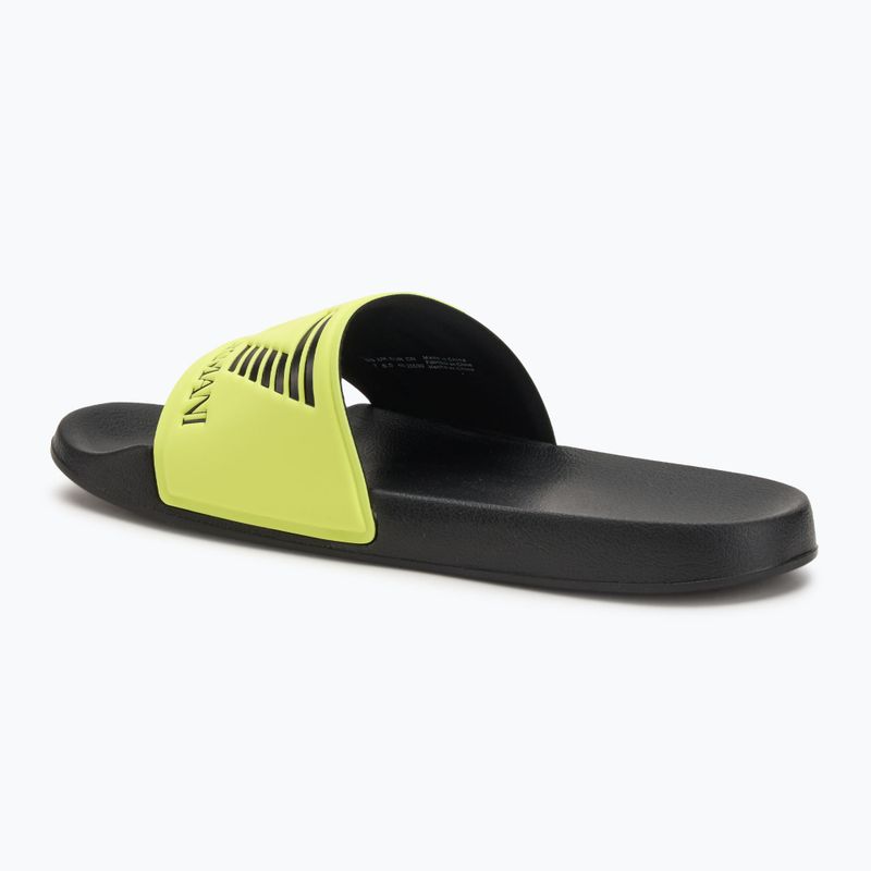 EA7 Emporio Armani Vodné športy Visibility yellow flueo / black žabky 3