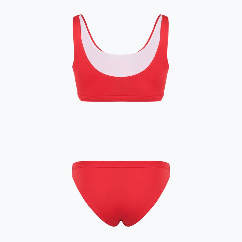 Dámske dvojdielne plavky EA7 Emporio Armani Maxi Logo Bikini Top racing red 2