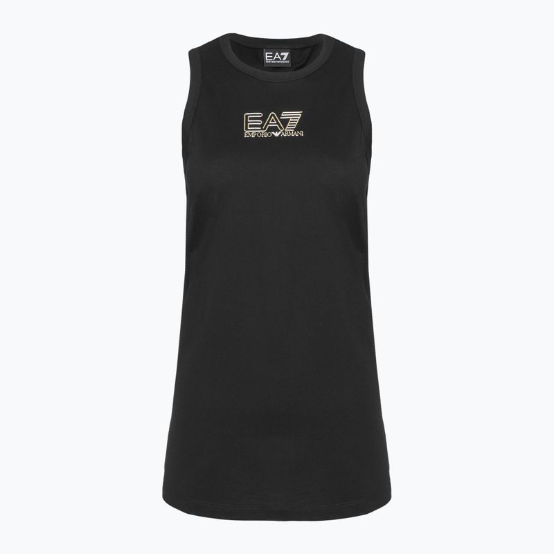 Dámske tielko EA7 Emporio Armani Train Visibility Tank black/gold