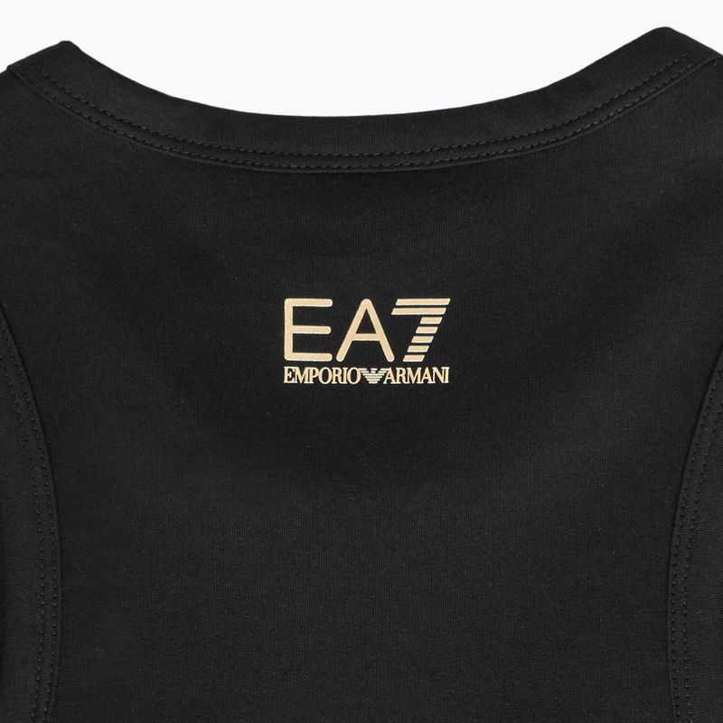 Dámske tielko EA7 Emporio Armani Train Visibility Tank black/gold 3