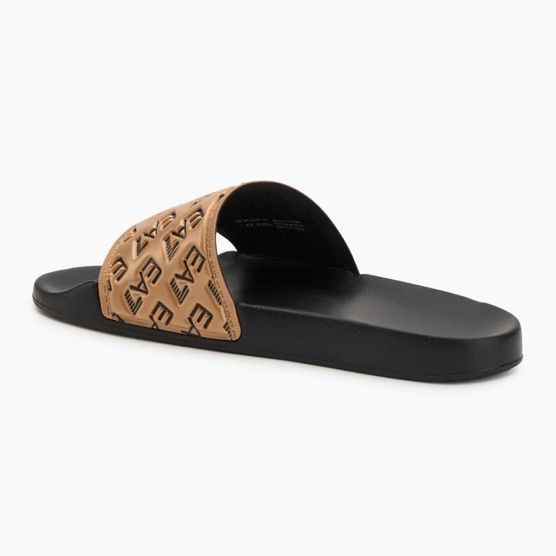 EA7 Emporio Armani Water Sports All Over žabky black / gold 3