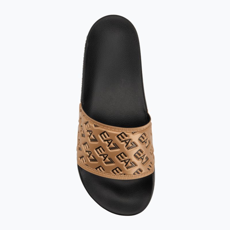 EA7 Emporio Armani Water Sports All Over žabky black / gold 5