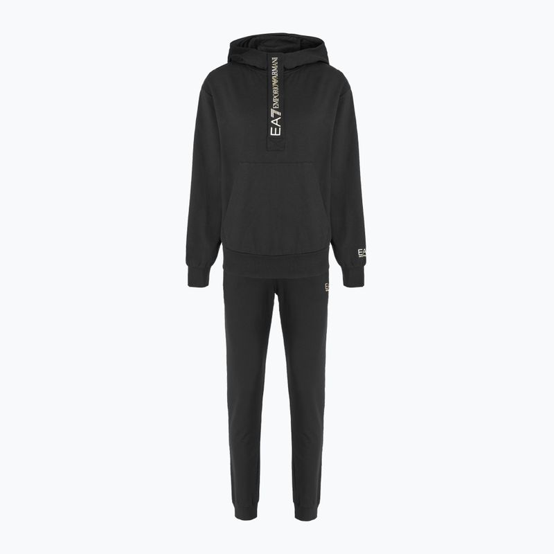 EA7 Emporio Armani Dámska tepláková súprava HO 1/4 Zip black/gold