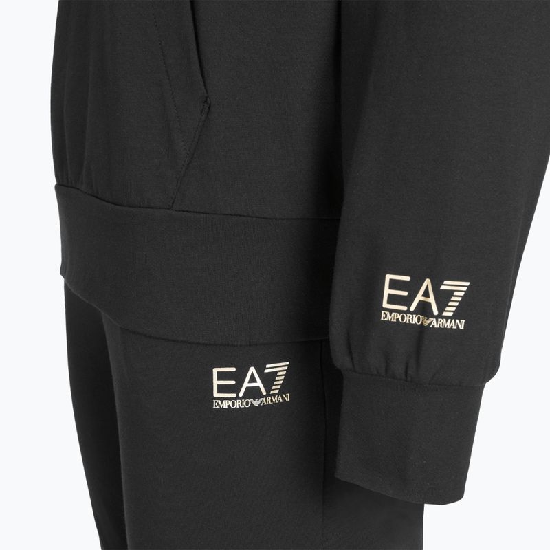 EA7 Emporio Armani Dámska tepláková súprava HO 1/4 Zip black/gold 7