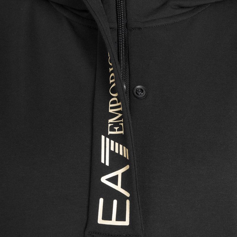 EA7 Emporio Armani Dámska tepláková súprava HO 1/4 Zip black/gold 8