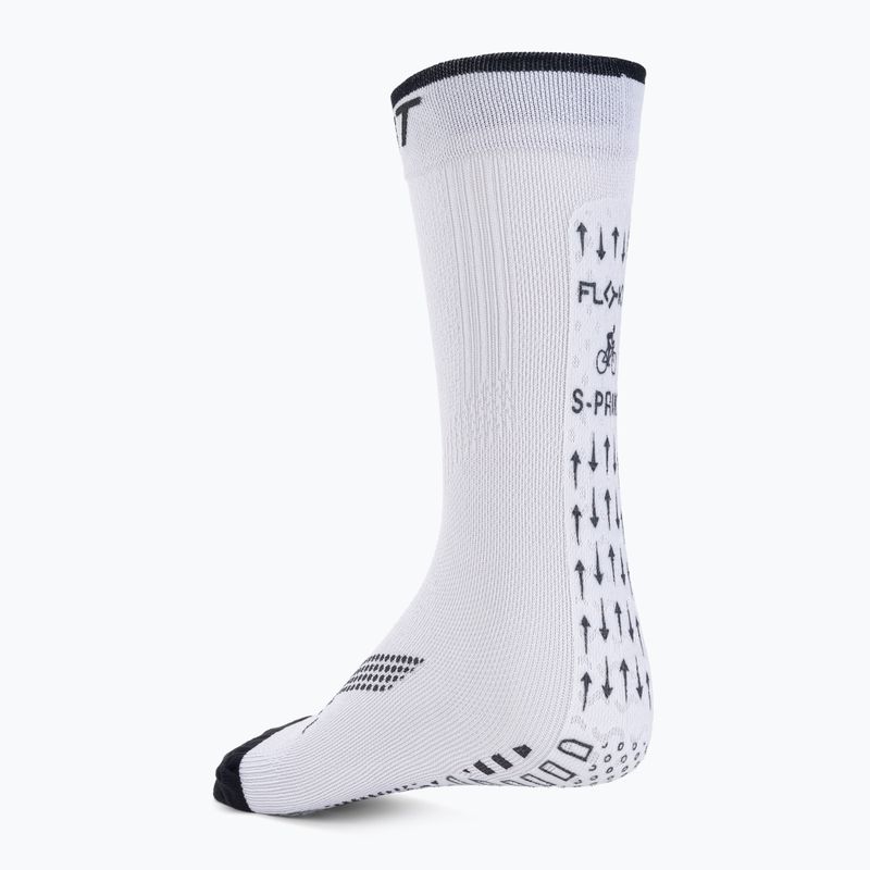 DMT S-Sprint Biomechanic cyklistické ponožky biele 45 3