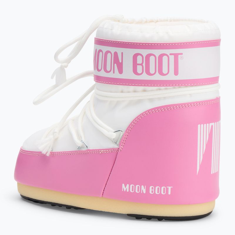 Dámske snehule Moon Boot Icon Low Nylon pink/white 3