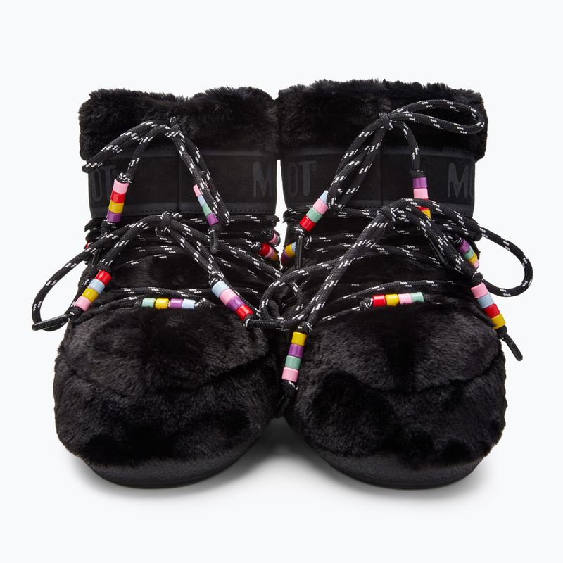 Dámske snehule Moon Boot Icon Low Faux Fur Beads black 10