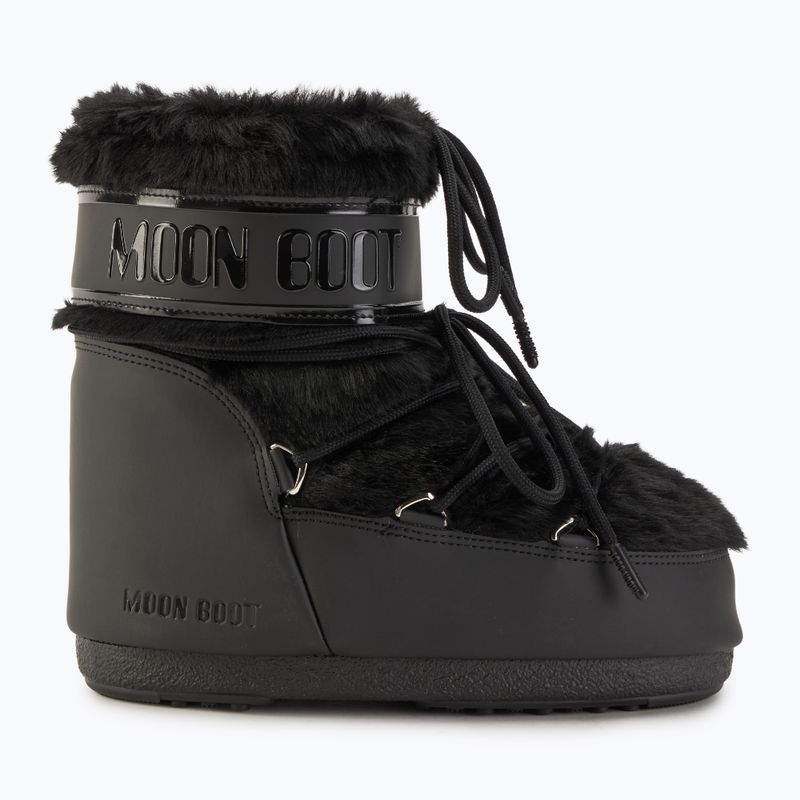 Dámske snehule Moon Boot Icon Low Faux Fur black 2
