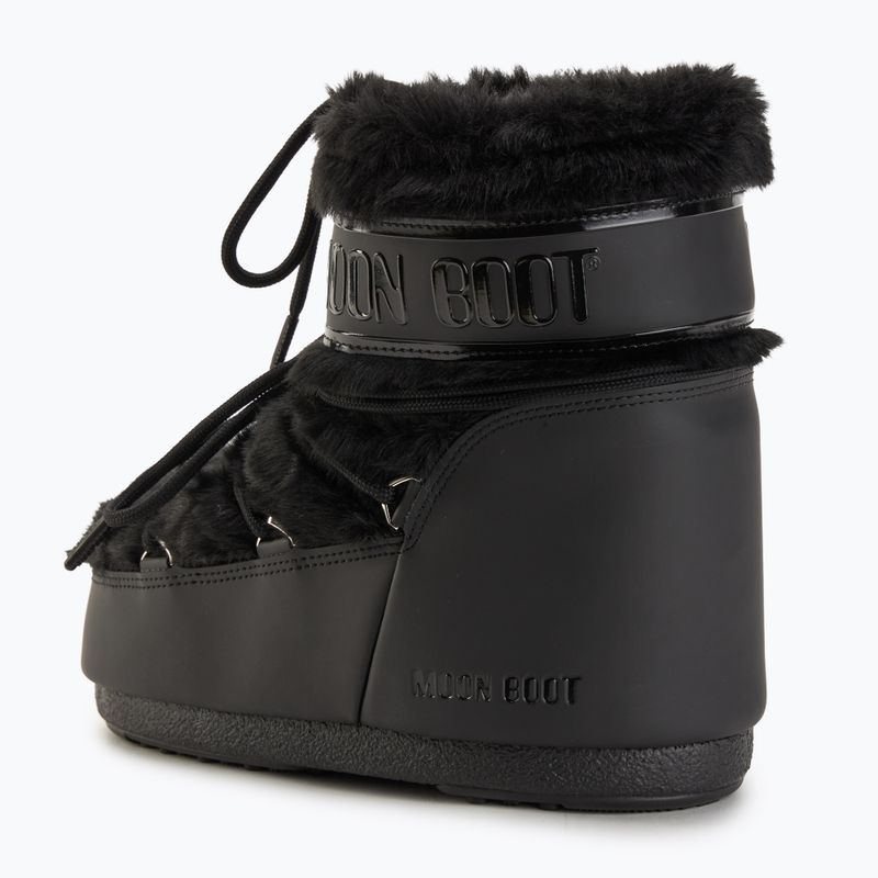 Dámske snehule Moon Boot Icon Low Faux Fur black 3