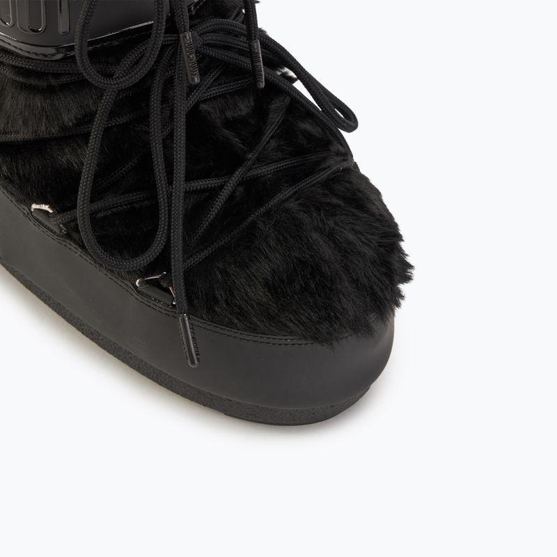 Dámske snehule Moon Boot Icon Low Faux Fur black 7