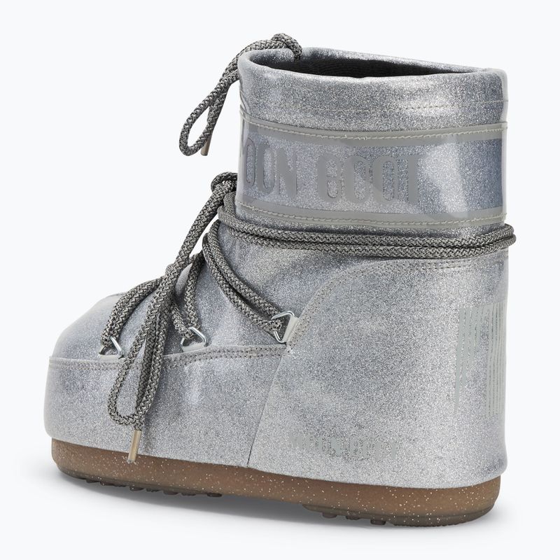 Dámske snehule Moon Boot Icon Low Glitter silver 3