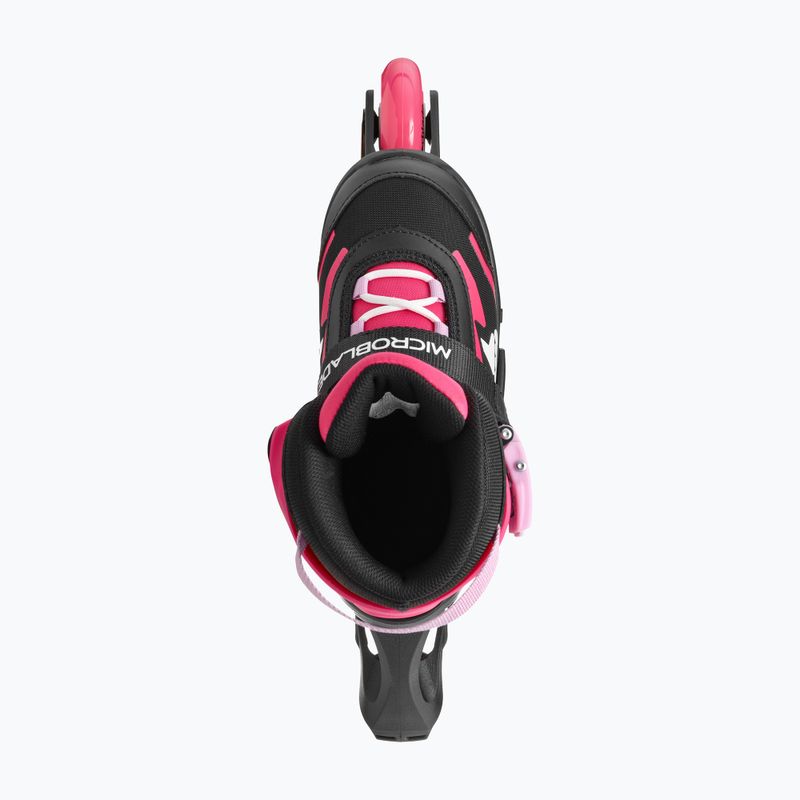Detské korčule s chráničmi Rollerblade Microblade Combo Jr black/pink 5