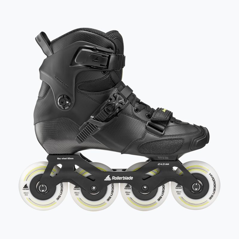 Pánske kolieskové korčule Rollerblade Crossfire LX black/lime 2