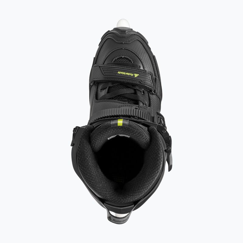 Pánske kolieskové korčule Rollerblade Crossfire LX black/lime 7