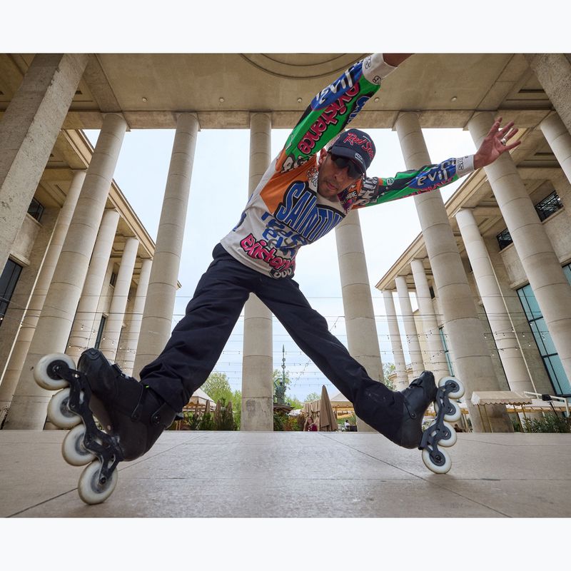 Pánske kolieskové korčule Rollerblade Crossfire LX black/lime 12