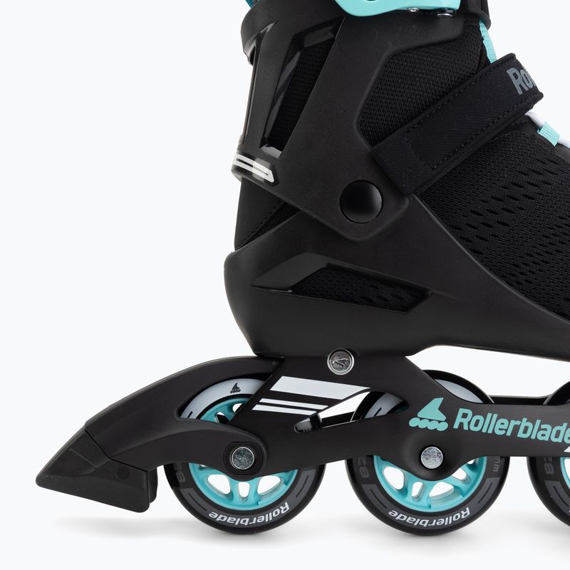 Dámske kolieskové korčule Rollerblade Sirio 80 W black/teal blue 6