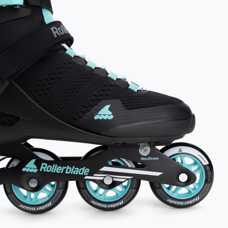 Dámske kolieskové korčule Rollerblade Sirio 80 W black/teal blue 7