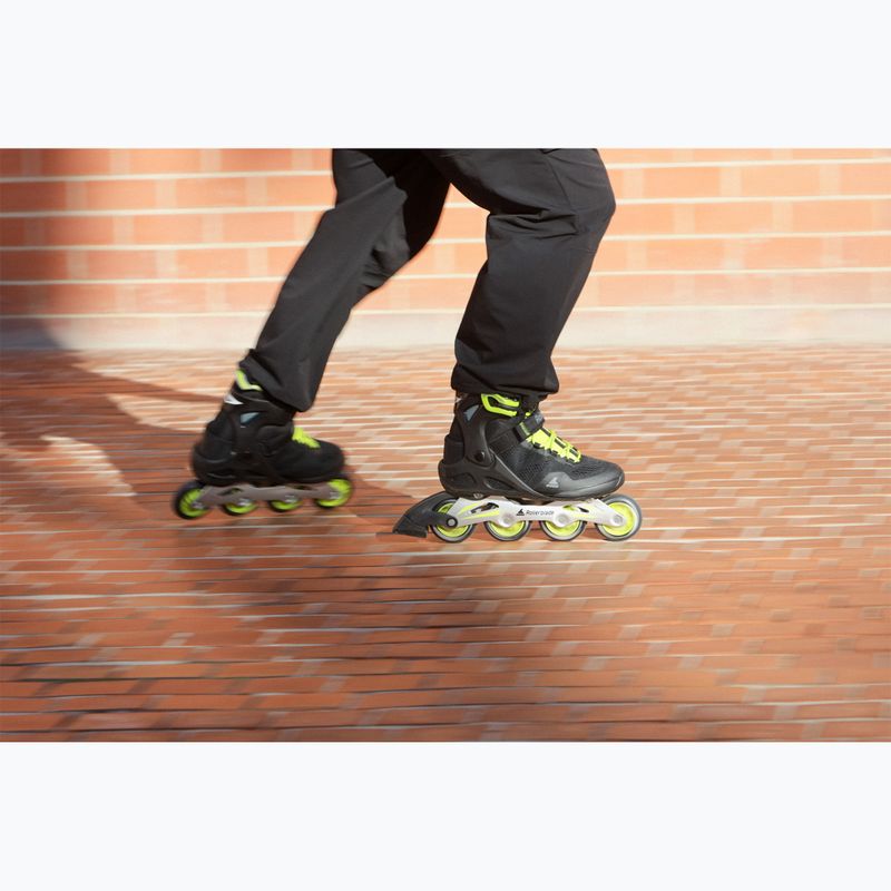 Pánske kolieskové korčule Rollerblade Macroblade 80 black/lime 9