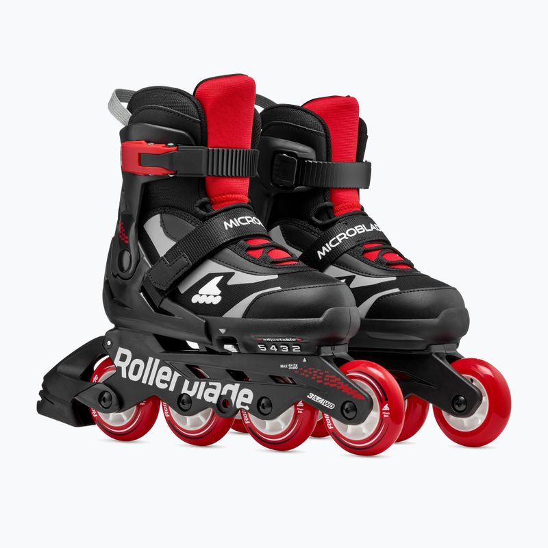 Detské kolieskové korčule Rollerblade Microblade Jr black/red 2
