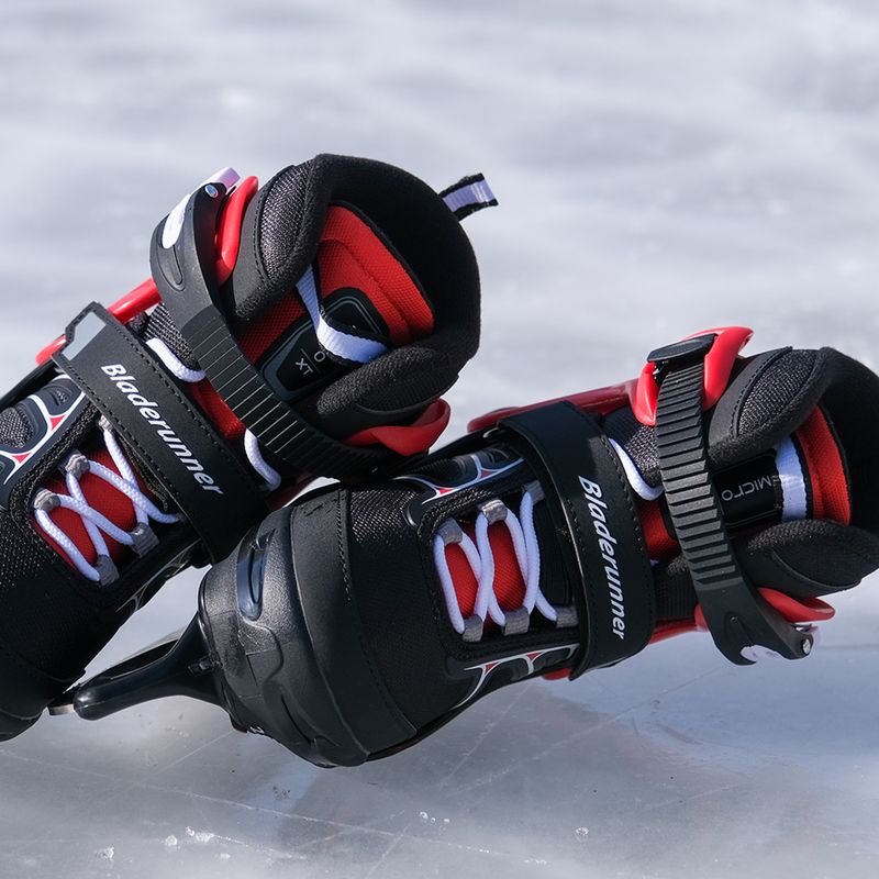 Detské korčule Bladerunner Micro Ice G black/red 8