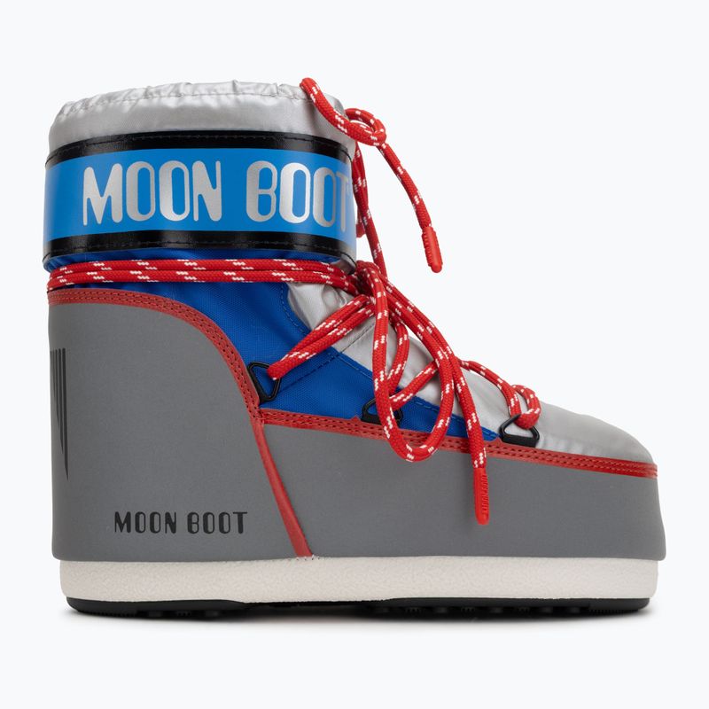Dámske snehové topánky Moon Boot Icon Low Space Racing silver/blue/red 2