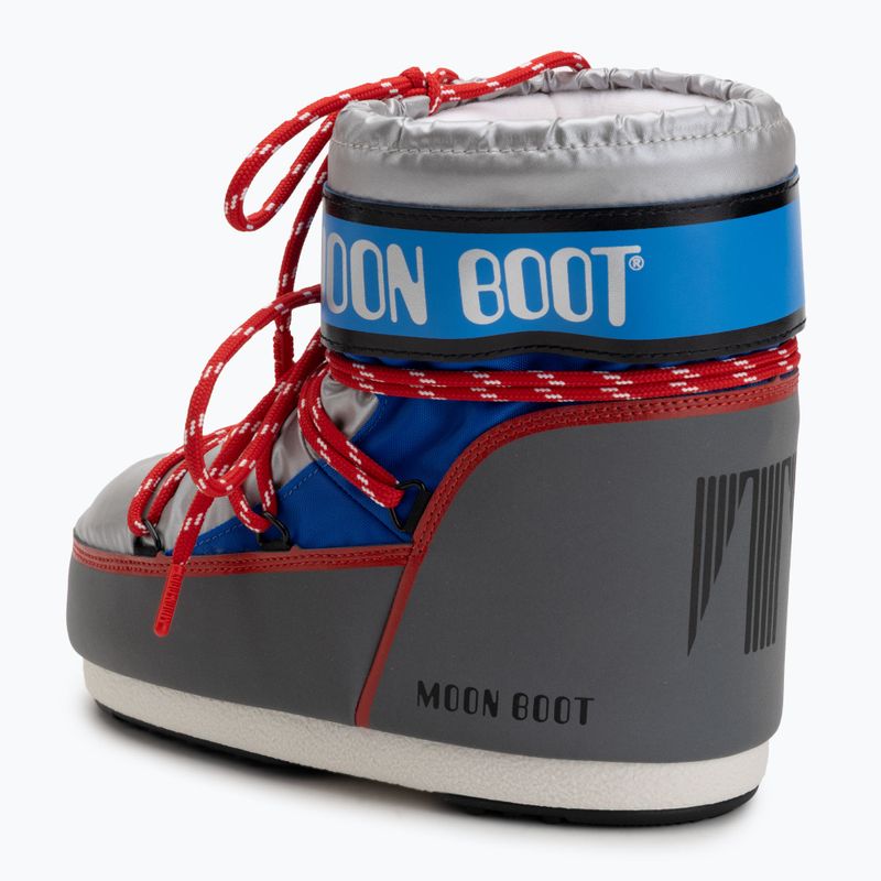 Dámske snehové topánky Moon Boot Icon Low Space Racing silver/blue/red 3