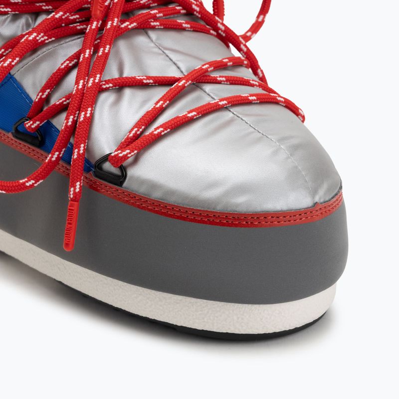 Dámske snehové topánky Moon Boot Icon Low Space Racing silver/blue/red 7