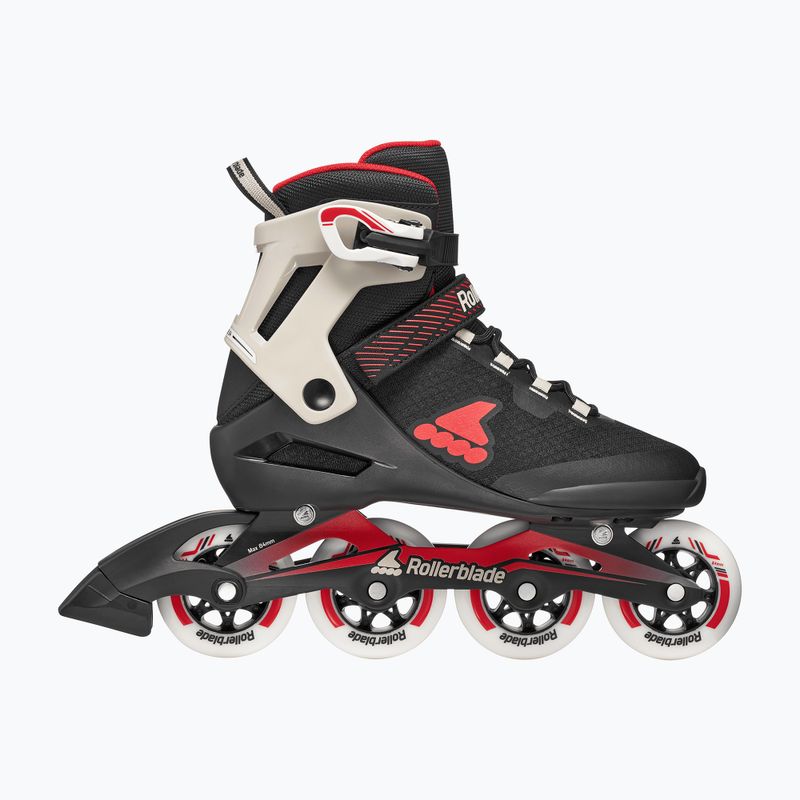 Pánske kolieskové korčule Rollerblade Macroblade 84 black/sand/red 2