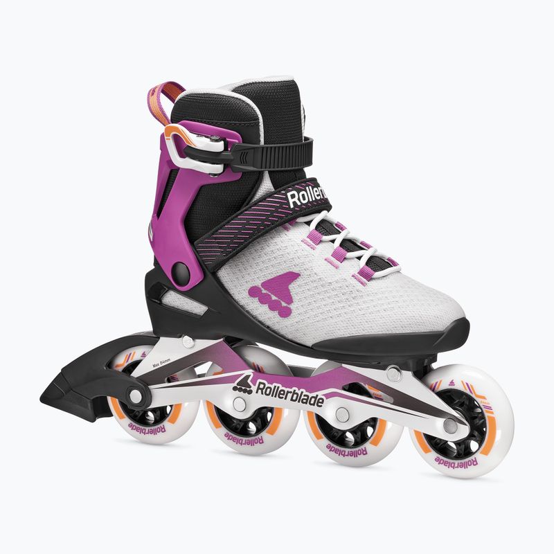 Dámske kolieskové korčule Rollerblade Macroblade 84 W light grey/violet/orange