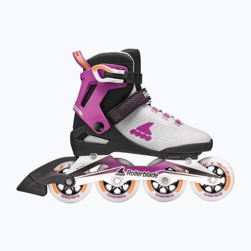 Dámske kolieskové korčule Rollerblade Macroblade 84 W light grey/violet/orange 2