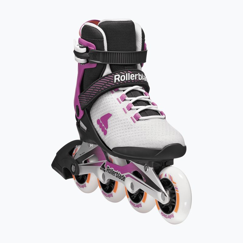 Dámske kolieskové korčule Rollerblade Macroblade 84 W light grey/violet/orange 5
