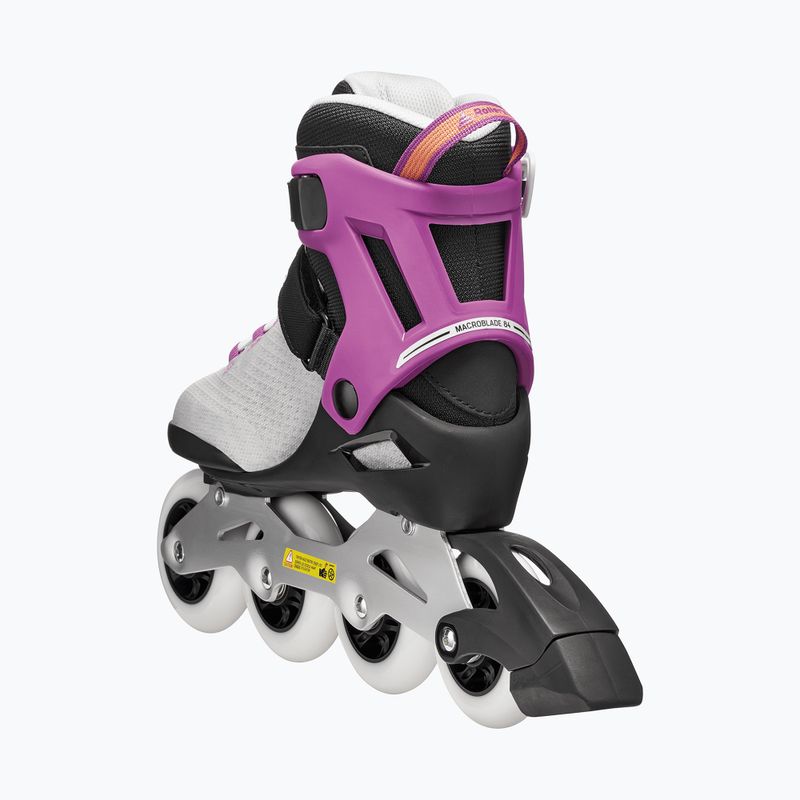 Dámske kolieskové korčule Rollerblade Macroblade 84 W light grey/violet/orange 6