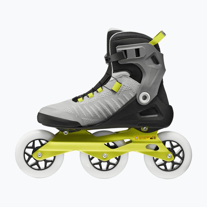 Pánske kolieskové korčule Rollerblade Macroblade 110 Boa black/grey/lime 3