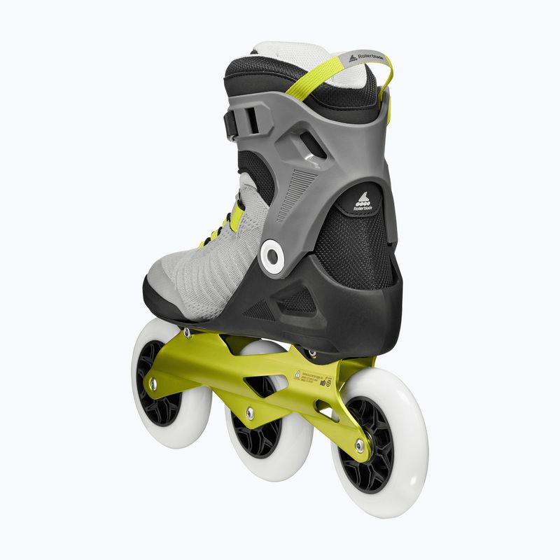 Pánske kolieskové korčule Rollerblade Macroblade 110 Boa black/grey/lime 6