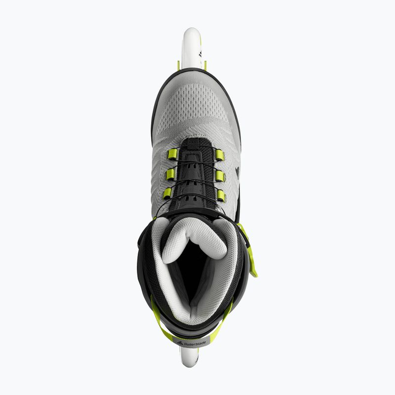 Pánske kolieskové korčule Rollerblade Macroblade 110 Boa black/grey/lime 7