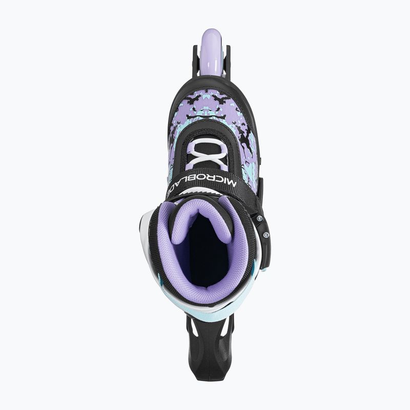 Detské kolieskové korčule Rollerblade Microblade SL Jr black/lavender/light blue 7