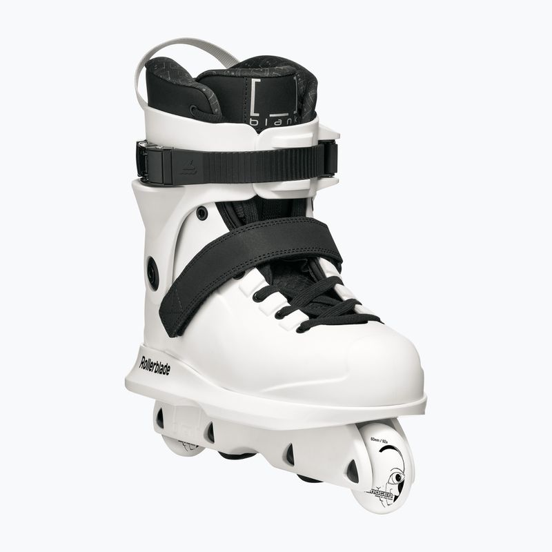 Pánske kolieskové korčule Rollerblade Blank Canvas white 4