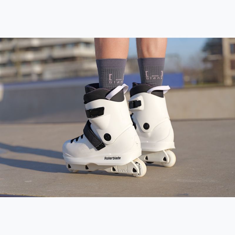 Pánske kolieskové korčule Rollerblade Blank Canvas white 9