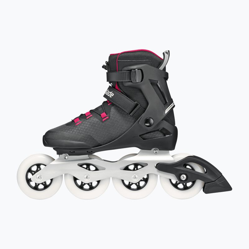 Dámske kolieskové korčule Rollerblade Macroblade 90 W black/burgundy/ocean green 3